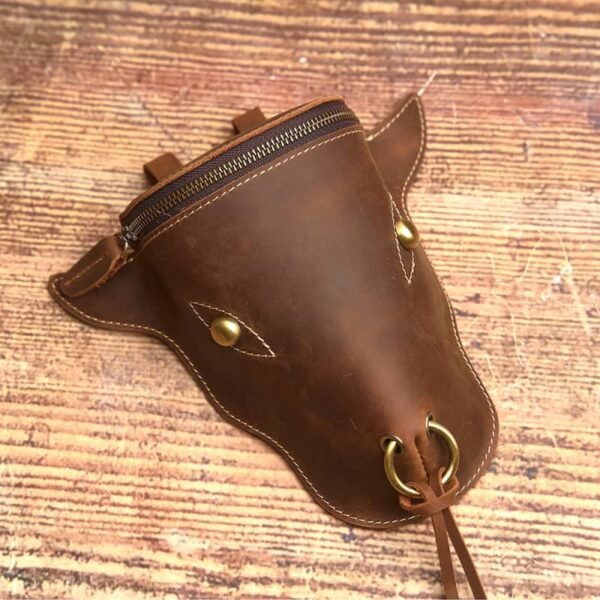 Retro Leather Waist Bag | Leather Fanny Pack Supplier - Image 3