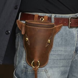 Retro Leather Waist Bag | Leather Fanny Pack Supplier