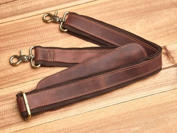 Vintage Leather Handbag | Leather Large Crossbody Bag - Image 18