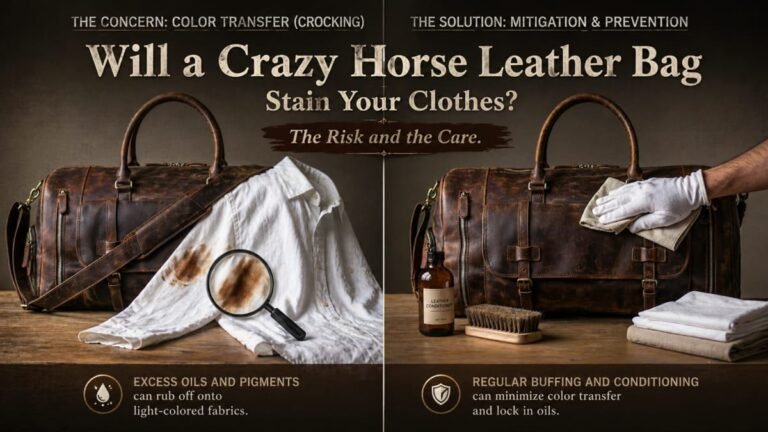 Will a Crazy Horse Leather Bag Stain Your Clothes? Here’s the Honest Answer