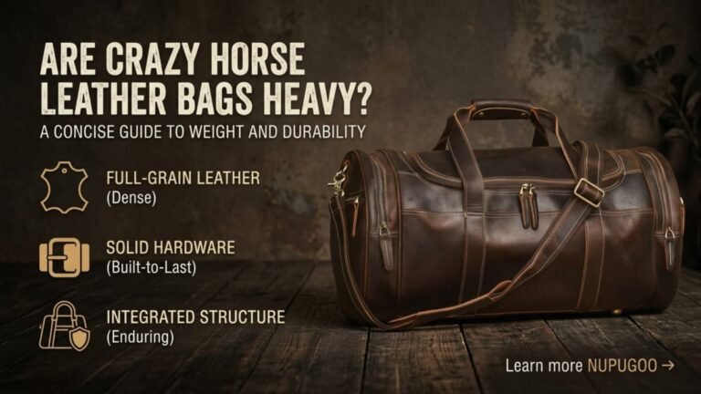 Are Crazy Horse Leather Bags Heavy? What to Expect