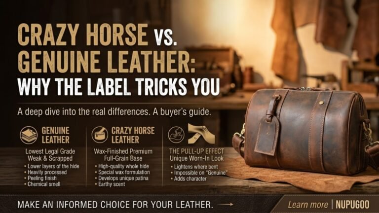 Crazy Horse Leather vs Genuine Leather: Why the Label Tricks You
