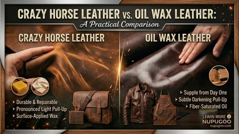 Crazy Horse Leather vs Oil Wax Leather: A Practical Comparison